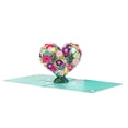thumbnail image 2 of Thank You Pop Up Card, 3D Heart Flower Greeting Card with Note Card, Mother's Day Birthday Thank You Card for Mom Grandma, 2 of 7