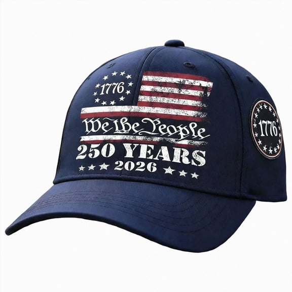 Leey-World 250th Anniversary USA Hat 2026 Patriotic Baseball Cap for Men Women,American 250 Year Anniversary,Blue
