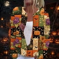 thumbnail image 2 of Halloween Sweaters for Women Cute Halloween Party Graphic Womens Cardigan Sweaters Open Knit Utton Down Cropped Long Sleeve Fall Trendy Comfy Cardigan Outwear Orange M, 2 of 6