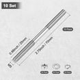 thumbnail image 3 of Uxcell Ensemble de 10 Vis à Double Extrémité Filetées, M5x70mm Tige de Poussée en Acier Inoxydable Filetage Double Extrémité avec Verrou et Rondelle Plate, 3 of 7