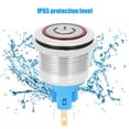 thumbnail image 4 of Bouton-poussoir 22mm, Bouton, Interrupteur de Circuit DC12-24V pour Contrôle de Circuit Rouge, 4 of 8