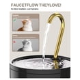 thumbnail image 6 of FWMB Ceramic Cat Water Fountain for Cats & Puppy - Ultra-Quiet 1.2L/41oz Automatic Pet Water Fountain with Pure Copper Spout, BPA-Free Non-Toxic Ceramic Bowl, Cat Fountain Indoor Black, 6 of 10