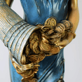 thumbnail image 2 of 2Pcs Blindfolded Fortuna Statue Ancient Greek Roman Goddess of Fortune Vintage Blue Luck Sculpture Luck Decorations Home, 2 of 5