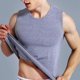 thumbnail image 1 of Men Muscle Vests Cotton Underwear Sleeveless Tank Top Solid Muscle Vest Undershirts O-neck Gymclothing Bodybuilding Tank Tops, 1 of 5