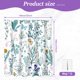 thumbnail image 2 of Cortina de Baño Dznils de Tela Floral Azul Impermeable 72 x 72 con 12 Ganchos, 2 of 11