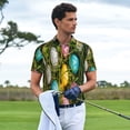 thumbnail image 3 of Sikiie colorful Easter eggs Print Men's Short-sleeved POLO Shirts, Button-down Shirts and T-shirts are Suitable for Vacation, Leisure and Business-Small, 3 of 6