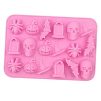 Dengmore Halloween Baking Molds Halloween Pumpkin Spider Owl Ghost Fondant Molds Halloween Silicone Molds Party Cupcake Topper Decorating Tools