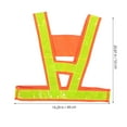 thumbnail image 2 of OUNONA Neon Sports Vest With High Visibility For Cycling And Walking Activities 1Pack, 2 of 8