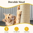 thumbnail image 4 of Heynemo 22-Inch Cat Scratching Post , Durable Sisal Scratch Post for Indoor Cats, Monster-Shaped Cat Scratcher for Kittens & Large Cats, Grey, 4 of 7
