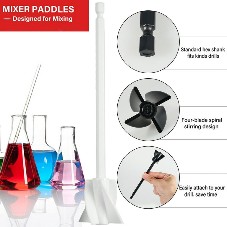 Paint Mixer Reusable Paint Resin Mixer Paddles For Drill Epoxy