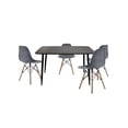 thumbnail image 1 of Comedor Rectangular Murcia 120x70 con Sillas Gris para 4 personas, 1 of 2