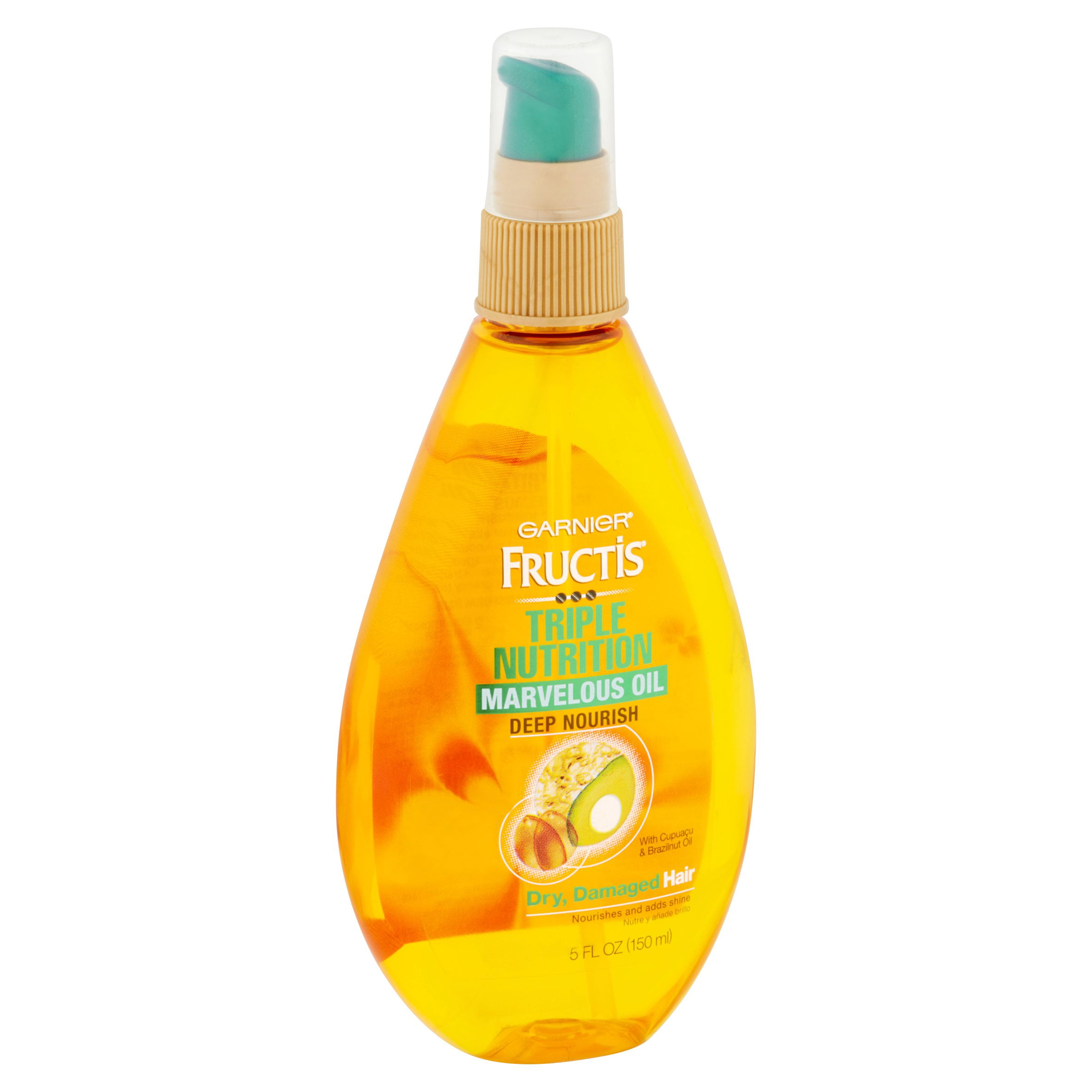 Garnier Fructis Triple Nutrition Marvelous Oil Deep Nourish Dry, Damaged  Hair 5 Fl Oz. 