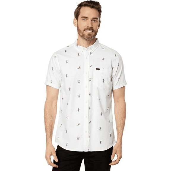 Rip Curl OFF-WHITE Men's Casual Button Down Shirt, US X-Large