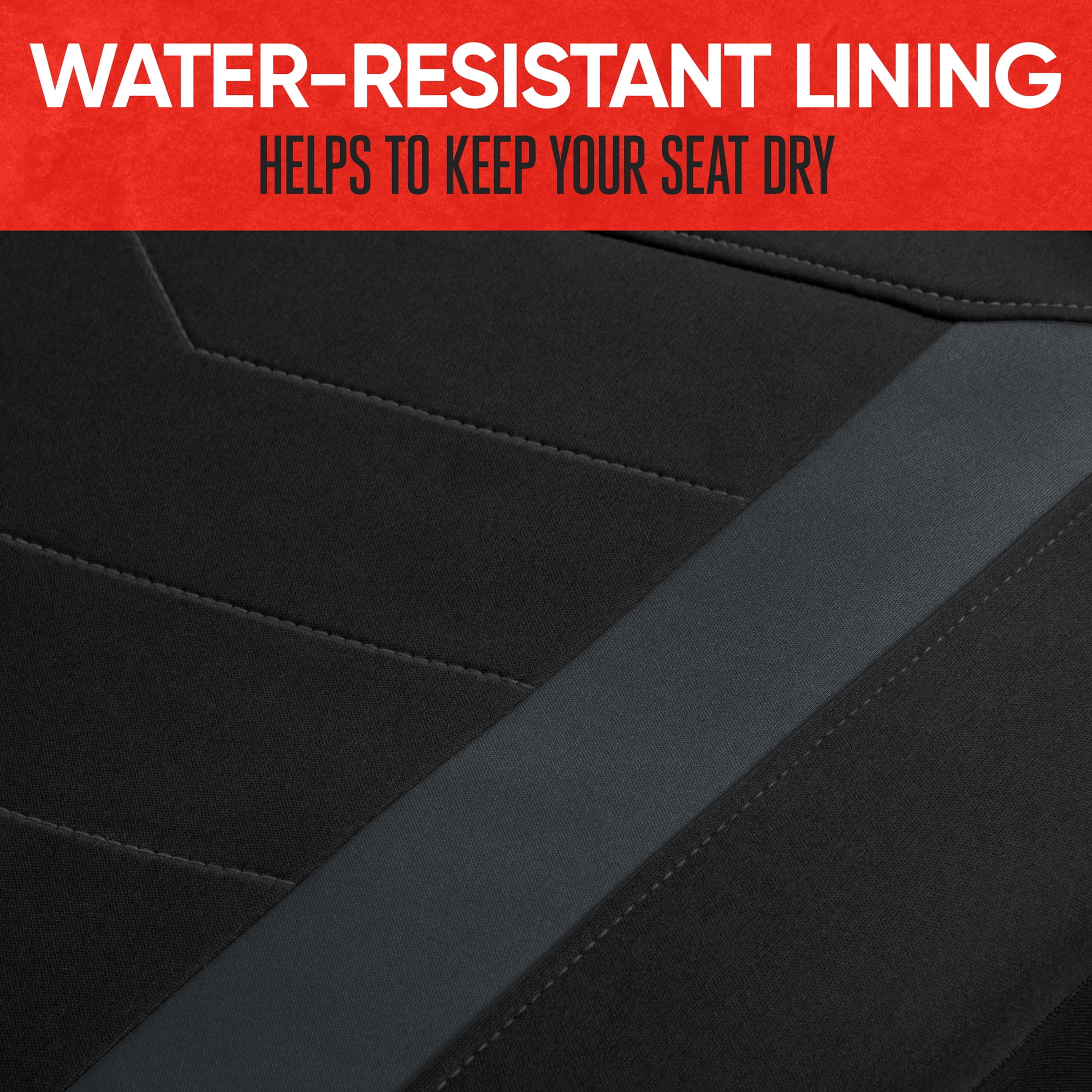 Motor Trend SpillGuard Seat Covers for Cars Trucks SUV ‚ Waterproof Car Seat Covers with Neoprene Lining, Automotive Seat Cover Set for Front Seats, Interior Car Accessories(Charcoal Gray)