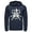 Navy Blue, variant on Men's Batman Joker Emblem  Pull Over Hoodie Black Medium