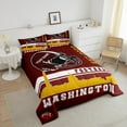 thumbnail image 4 of Erosebridal Washington Bedding Sets Twin with Comforter, American Football Duvet Insert, Vintage Soccer Decor, Breathable 2pcs, 4 of 8