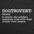 thumbnail image 2 of Womens Dogtrovert Definition Funny T Shirt Sarcastic Dog Lover Tee for Ladies Womens Graphic Tees, 2 of 9