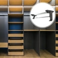 thumbnail image 3 of Expandable Closet Rod Stainless Steel Wardrobe Bar Hanging Rod for Closet, 3 of 8