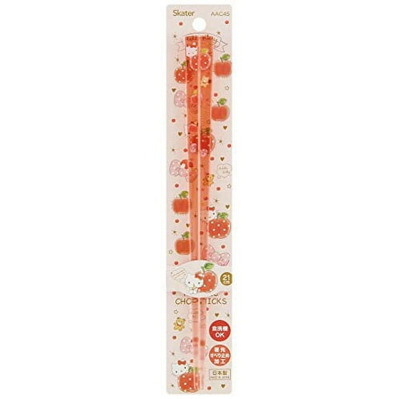 Skater dishwasher compatible acrylic chopsticks 21cm Kitty Happiness Girl Sanrio AAC45