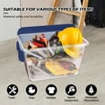 thumbnail image 4 of SimplyKleen 14.5 Gallon 58 Qt. Clear Storage Bin with Lid Plastic Storage Bin Clear, Stackable, Totes 4 Pack, 4 of 7