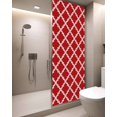 thumbnail image 4 of Red Window Privacy Film Moroccan Geometric Abstract Decorative Glass Window Film UV Blocking Static Cling Non-Adhesive Sticker Covering for Home Door 29.5 x 78.7 inches, 4 of 8