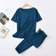 thumbnail image 1 of Conjunto de Pijamas de algodón Modal para mujer, ropa de dormir holgada, pantalón corto informal, pantalones de manga, ropa para el hogar, primavera y verano, 1 of 4