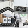 thumbnail image 5 of Our Kitchen is Seasoned with Love Kitchen Rugs Mat Farmhouse Style Anti Fatigue Kitchen Rug Set PVC Non Slip Waterproof Washable Rug (47.2x17.7 23.6x17.7), 5 of 6
