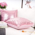 thumbnail image 3 of Fundas de almohada decorativas YOUR SMILE Pink Bling, 45 x 45 cm, paquete de 2, 3 of 8