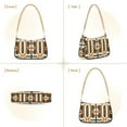 thumbnail image 7 of FORMRS Womens Shoulder Bag with Chain Strap Clutch Purse Cute Tote Handbag, Beige Geometric, 7 of 7