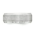 thumbnail image 3 of SS 8mm Brushed Fancy Band Size 7.5 in Sterling Silver, 3 of 3