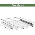thumbnail image 3 of LOVMOR 2 Tier Individual Pull Out Cabinet Organizer 17" W x 21" D, Slide Out Kitchen Cabinet Storage Sliding Shelves, 3 of 15