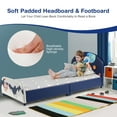 thumbnail image 4 of Costway Kids Upholstered Platform Bed Children Twin Size Wooden Bed Astronaut Pattern, 4 of 10
