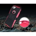 thumbnail image 4 of Nakedcellphone PINK GRENADE GRIP RUGGED TPU SKIN HARD CASE COVER STAND FOR APPLE iPHONE 7/8, 4 of 8