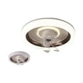 thumbnail image 1 of Coffee Ceiling Fan Light 360 Degree Oscillating Remote Control 18.90X18.90X7.48 Inch For Bedroom Restaurant Quiet Timer Function Led, 1 of 6