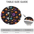 thumbnail image 6 of Halloween Skull Pumpkin Pattern Round Fitted Tablecloth with Elastic Edge,Dining Table Cover Waterproof,Outdoor Round Tablecloth for Camping,Dining,Indoor and Outdoor, 6 of 7