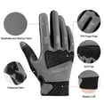 thumbnail image 2 of INBIKE Mountain Bike Gloves MTB Touchscreen with Thicken EVA Padded & TPR Knuckle Protection Road Bike Gloves Grey Large, 2 of 7