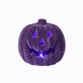 thumbnail image 1 of Flora Bunda HW1753E-PP 8' Flocked Pumpkin,LED, 1 of 1