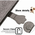 thumbnail image 6 of for Samsung Galaxy S22 Ultra (Not S22) Cartoon Cute Wallet Case,Cat Dog Style Flip Phone Cover with ID Card Holder PU Leather Cases for Samsung Galaxy S22 Ultra MG Grey, 6 of 14