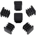 thumbnail image 4 of BUZIFU 20 PCS Plastic Plugs Square 25 * 25mm Ribbed Tube Anti-Slip Mat Cap Inner Insert Plug for Chairs Desks Tables Beds, 4 of 7
