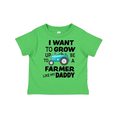 

Inktastic I Want To Grow up To Be a Farmer Like My Daddy Gift Toddler Boy or Toddler Girl T-Shirt