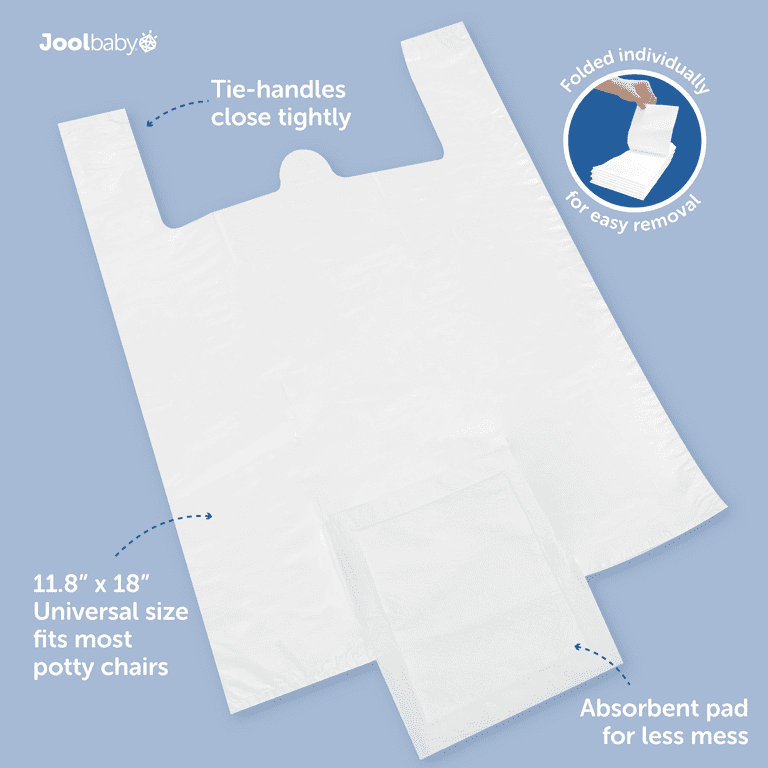Jool Baby Replacement Potty Chair Liners for Real Feel Potty Chair - 30pk