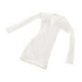 thumbnail image 1 of Conjunto de minifalda de soldado, suave y ajustada, para figura femenina blanco, 1 of 9
