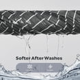 thumbnail image 4 of Cotton Duvet Cover Queen Size Pinstriped Comforter Cover with Button Washed Cotton Breathable Soft Solid Bedding Set Duvet Cover ×in & Pillowcases (NO Comforter), 4 of 8