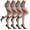 Gray, variant on Alkepwun 4 Pairs Sheer Tights for Women, Ultra-Thin Mesh Pantyhose Control Top High Waist Footed Stockings