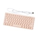 thumbnail image 1 of Teclado con cable USB de 78 teclas, pequeño, estable, cómodo y silencioso. Rosa, 1 of 9