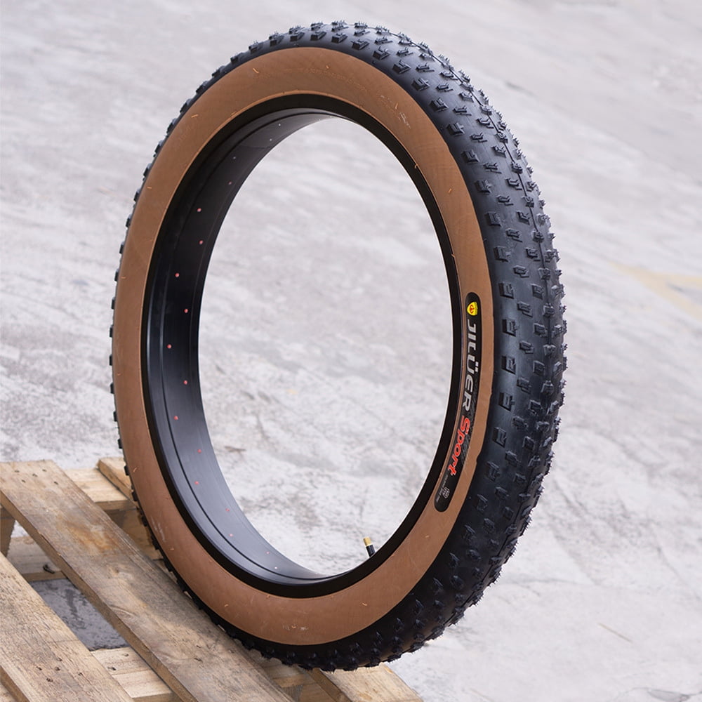 JILUER tire Fat Bike Tire Rubber 20 X 4.0 Tires Snow Tire X 4.0 Inch 4.0 Inch Fat Rubber Universal 20x3.0 20x4.0 26x4.0 Buzhi Mewmewcat Tire Outer Tube Mountain Snow Bike Inner Tube Mountain
