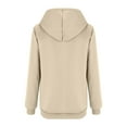 thumbnail image 7 of CILENON Womens Lightweight Jackets Women's Thick Wool Hoodie Zipper Casual Hoodie Winter Jacket Jacket (Beige,XXL), 7 of 7