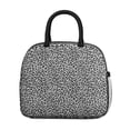 thumbnail image 2 of Insulated Lunch Bag for Women, Floral Print Oxford Fabric Lunch Box, Leakproof Thermal Cooler Tote for Work, School & Picnic, Leopard Animal Print, 2 of 5
