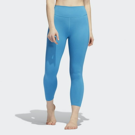 Adidas Women's Yoga Studio 7/8 Leggings HH9085 Craft Blue