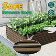 thumbnail image 5 of Tcbosik Galvanized Raised Garden Bed 8x4x1.5ft, Planter Box for Outdoor, Metal Plant Pot for Gardening Vegetables, Fruits, Flowers, Easy Assembly, Brown, 5 of 8